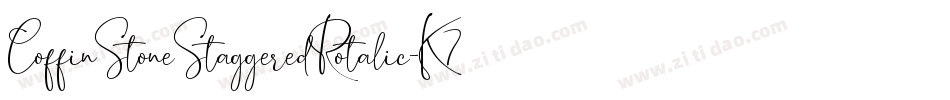 CoffinStoneStaggeredRotalic-K77Oe字体转换