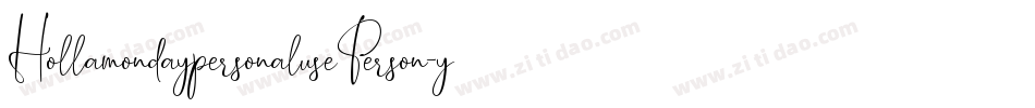 HollamondaypersonalusePerson-yw1Oe字体转换