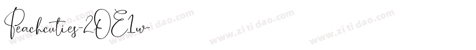 Peachcuties-2OE1w字体转换