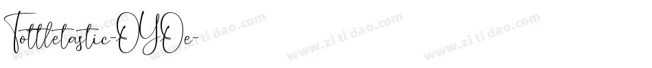 Tottletastic-OYOe字体转换