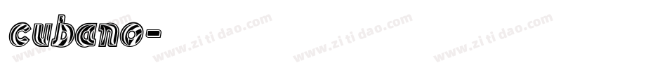 cubano字体转换