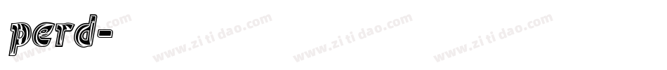 perd字体转换