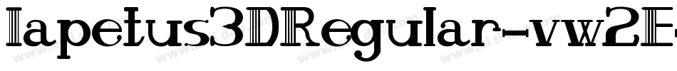 Iapetus3DRegular-vw2E字体转换