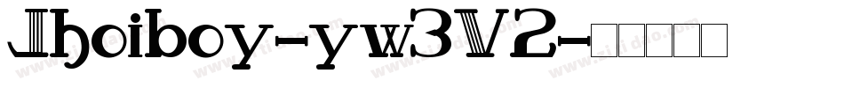 Jhoiboy-yw3V2字体转换