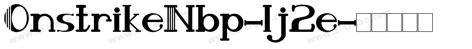 OnstrikeNbp-lj2e字体转换