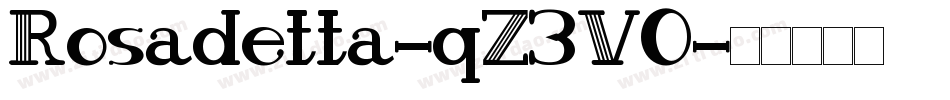 Rosadetta-qZ3V0字体转换