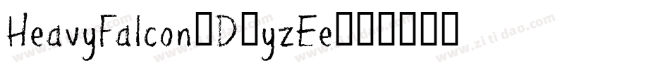 HeavyFalcon3D-yzEe字体转换