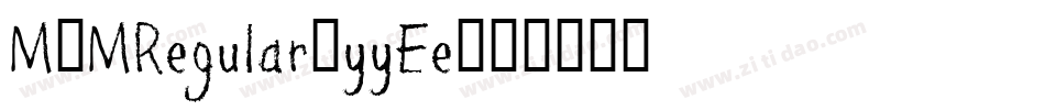 M1MRegular-yyEe字体转换