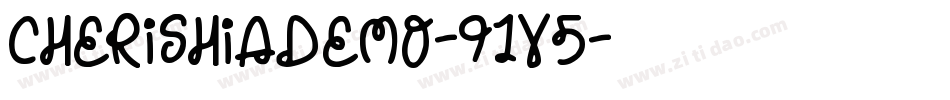 CherishiaDemo-91V5字体转换