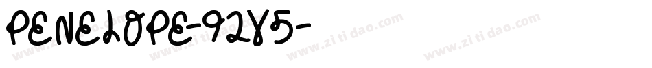 Penelope-92v5字体转换