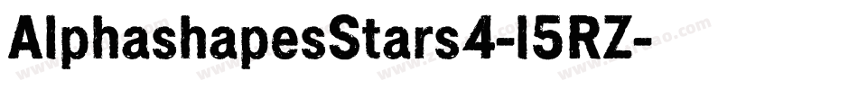 AlphashapesStars4-l5RZ字体转换