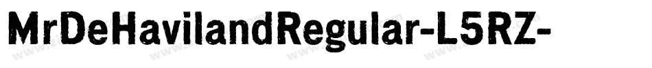 MrDeHavilandRegular-L5RZ字体转换