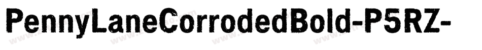 PennyLaneCorrodedBold-P5RZ字体转换
