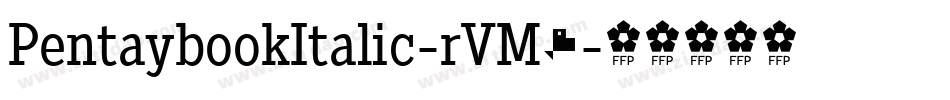 PentaybookItalic-rVM7字体转换