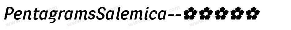 PentagramsSalemica-字体转换