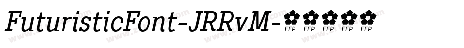 FuturisticFont-JRRvM字体转换
