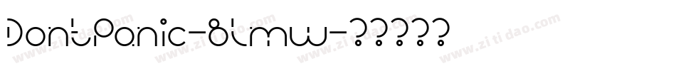 DontPanic-BLmw字体转换
