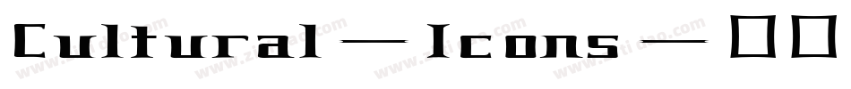 Cultural-Icons字体转换