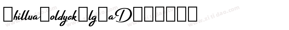 KhilluaZoldyck-lgZaD字体转换