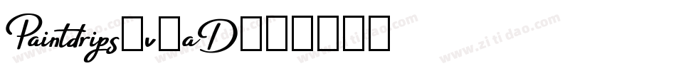 Paintdrips-vZaD字体转换