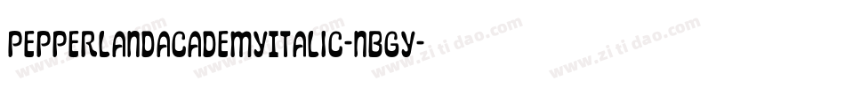 PepperlandAcademyItalic-nBGY字体转换 PepperlandAcademyItalic-nBGY字体转换