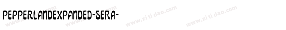 PepperlandExpanded-5eRa字体转换