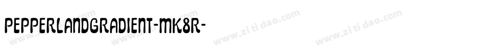 PepperlandGradient-MK8r字体转换