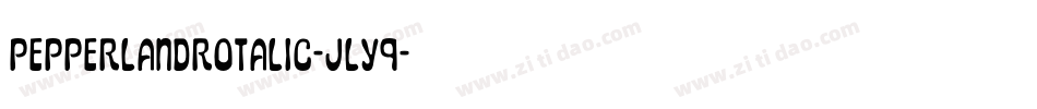 PepperlandRotalic-jly9字体转换