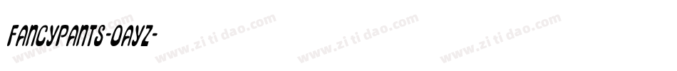 Fancypants-0aYz字体转换