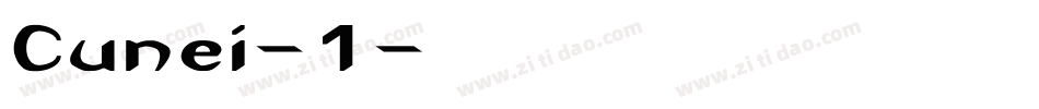 Cunei-1字体转换