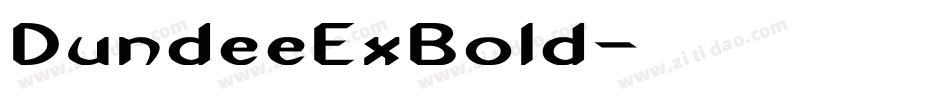 DundeeExBold字体转换