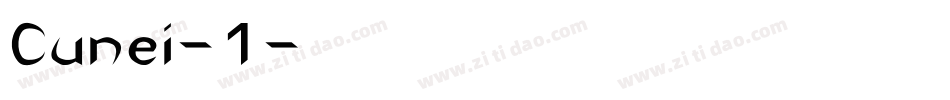 Cunei-1字体转换