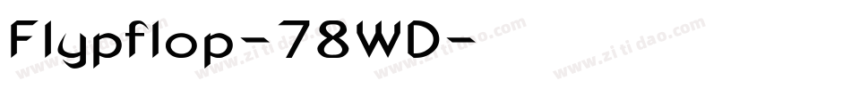 Flypflop-78WD字体转换