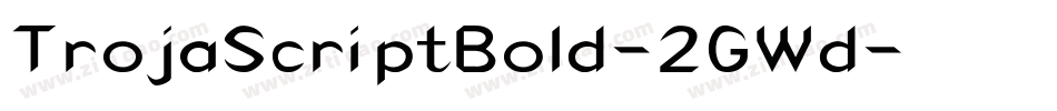 TrojaScriptBold-2GWd字体转换
