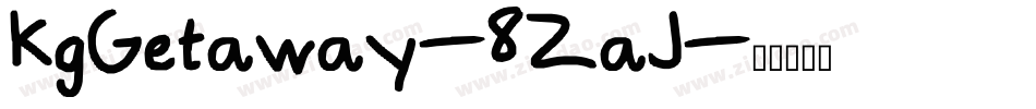 KgGetaway-8ZaJ字体转换
