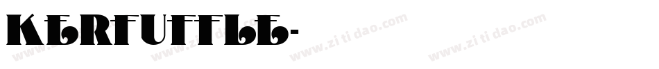 KERFUFFLE字体转换