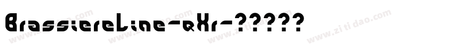 BrassiereLine-qXr字体转换