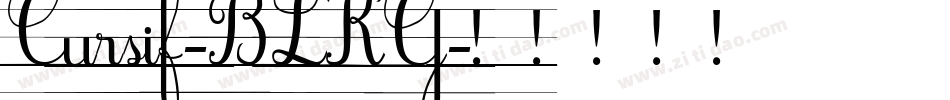 Cursif-BLKG字体转换