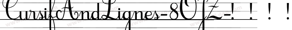 CursifAndLignes-8OJZ字体转换