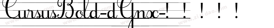 CursusBold-dGnx字体转换
