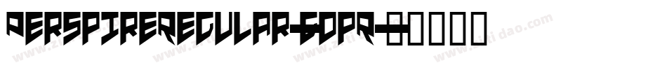 PerspireRegular-gopR字体转换