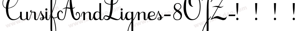 CursifAndLignes-8OJZ字体转换