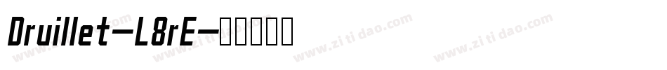 Druillet-L8rE字体转换
