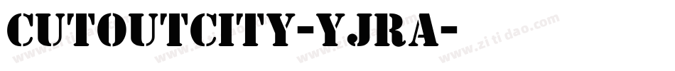 CutoutCity-YjRa字体转换