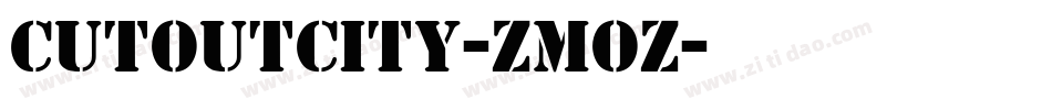 CutoutCity-ZMoz字体转换