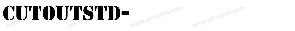 CutoutStd字体转换