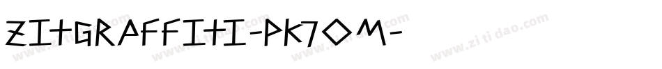 ZitGraffiti-PK7Om字体转换