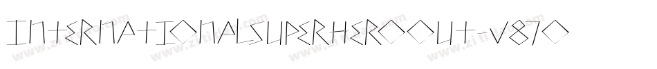 InternationalSuperHeroOut-v87O字体转换