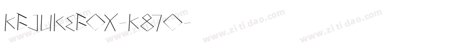 Kbjukebox-K87o字体转换