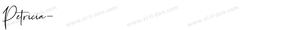 Petricia字体转换